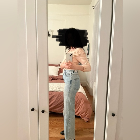 Marcella NYC - Francis Jean - Light Blue, 100% Cotton, Size 25 w/ 28” Inseam - Picture 5 of 15